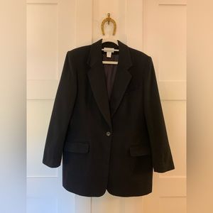 Vintage black cashmere blazer